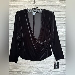 Black Velour Pantsuit